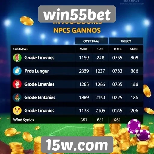 Estatísticas de jogadores e ganhos no win55bet
