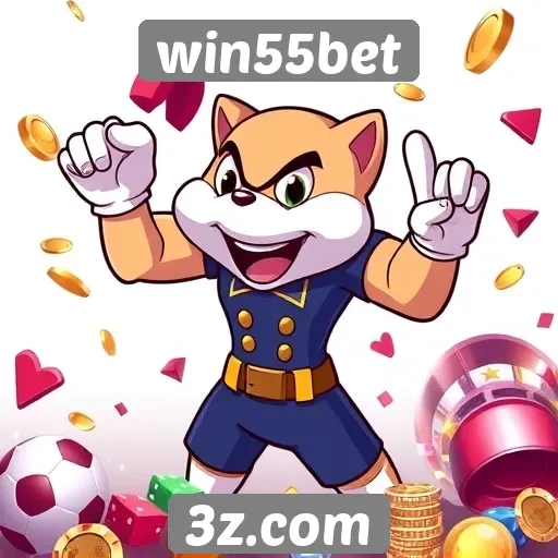 Variedade de jogos disponíveis no win55bet