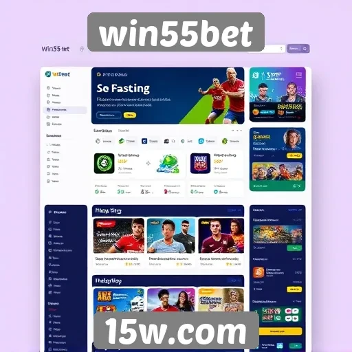 Interface e usabilidade do site win55bet